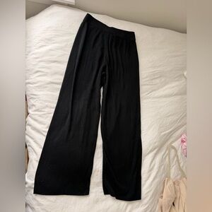 Banana Republic Black Knit Wide Leg Pants
